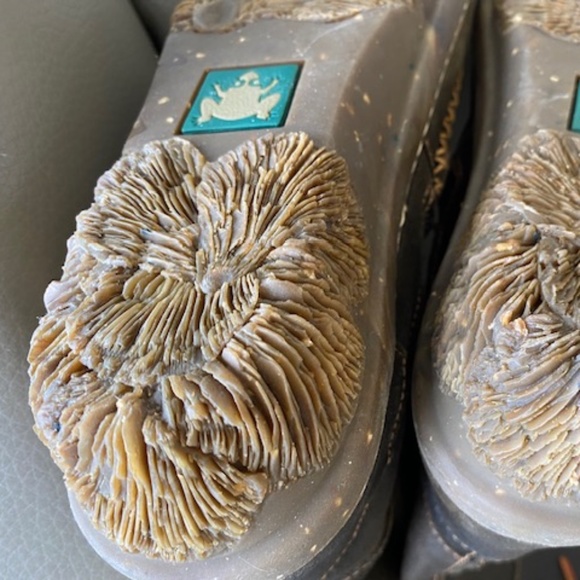 EL NATURALISTA tall leather boots US 6-6.6 (37 EU) dark brown decorative fringe - Picture 15 of 16